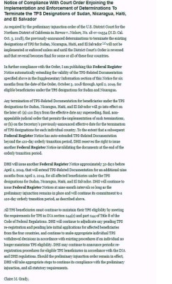 Estados Unidos aprobó extensiones automáticas para tepesianos