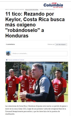 'La Sele necesita rivales débiles': Así opina la prensa de Costa Rica previo al partido ante Honduras