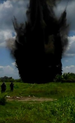 Honduras: Destruyen pista de aterrizaje clandestina en Gracias a Dios