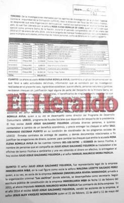 Red de Rosa Elena Bonilla de Lobo contrataba personas para cobrar cheques