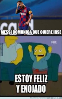 Salida de Lionel Messi del Barcelona dispara ola de memes