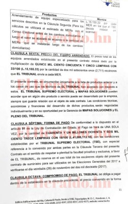 El Tribunal Supremo Electoral pagó 15,000 lempiras por el alquiler de cada escáner