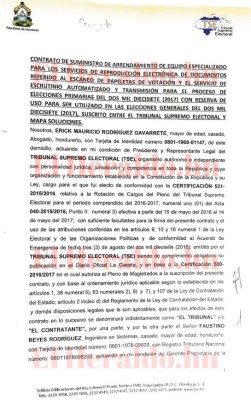 El Tribunal Supremo Electoral pagó 15,000 lempiras por el alquiler de cada escáner