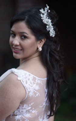 Romanticismo bordado en la silueta femenina