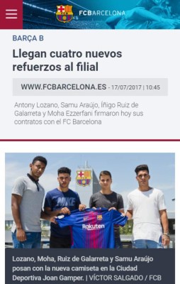 ¿Qué dicen los medios españoles por la llegada de Anthony 'Choco' Lozano al Barcelona B