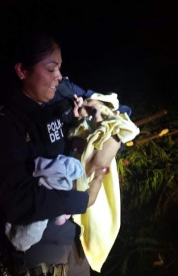 Rescatan una bebé abandonada en solar baldío