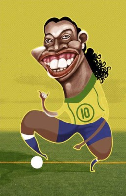 Te presentamos las caricaturas más extremas de Ronaldinho previo a su llegada a Honduras