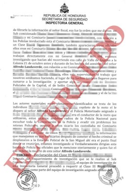 Policías también mataron a Alfredo Landaverde