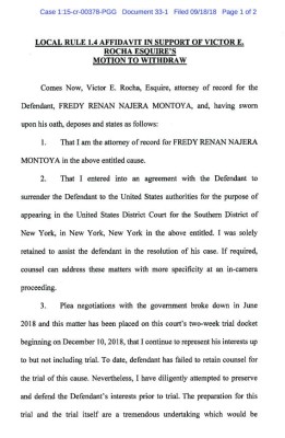 Fredy Renán Nájera, sin brindar recursos para ser defendido en EUA