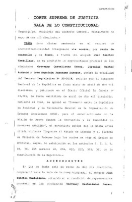 El fallo de la Corte Suprema de Justicia sobre la constitucionalidad de la Maccih en Honduras