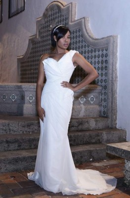 Romanticismo bordado en la silueta femenina