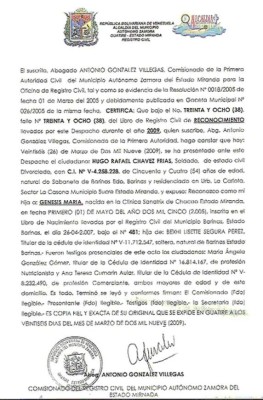 Maduro confirma que Hugo Chávez tuvo hija con azafata del avión presidencial