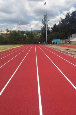 Lista pista de tartán de la Villa Olímpica