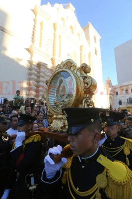 Virgen de Suyapa visita el centro histórico de Tegucigalpa