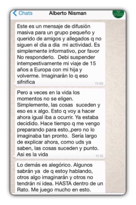 El extraño mensaje en WhatsApp del fiscal muerto en Argentina