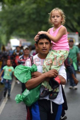 Niños de la caravana migrante, los inocentes rostros de quienes sobrellevan la ardua travesía hacia Estados Unidos