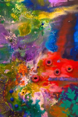 Color y textura en la obra de pintor Santos Arzú expuesta en EEUU