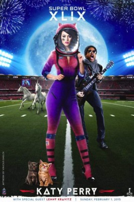 Katy lista para el Super Bowl