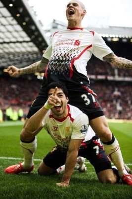 VIDEO: El polémico festejo de Luis Suárez ante Man U