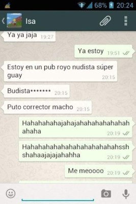 Mensajes en WhatsApp