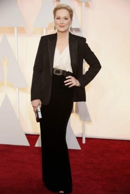 La elegante Meryl Streep un ícono de la moda en los Oscar 2017