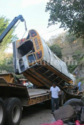 Honduras: Retiran parcialmente automotores accidentados y habilitan paso en salida al sur