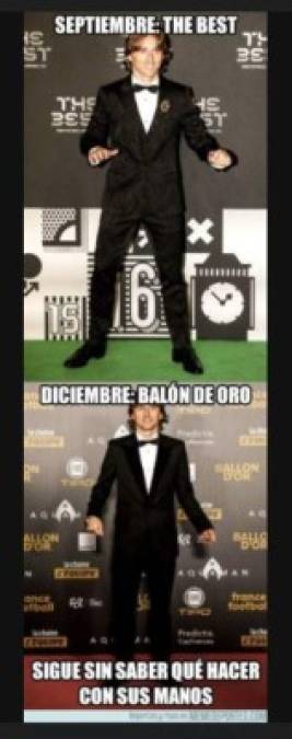 Los más divertidos memes que dejó la gala de El Balón de Oro 2018