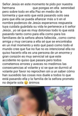 'Sé que se durmió al volante', dice amiga de abogada que atropelló a maestra en San Pedro Sula &nbsp;&nbsp;