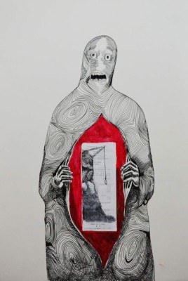 Daniel Valladares: La gráfica que sangra en los afilados pétalos del arte