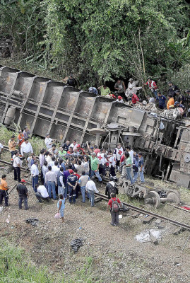 Tren se descarrila
