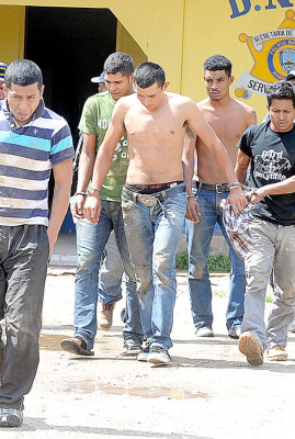 Capturan una banda en Olancho
