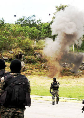 Enfrentamiento entre pandilleros al interior de la Penitenciaria Nacional Marco Aurelio Soto, al norte de Tegucigalpa.
