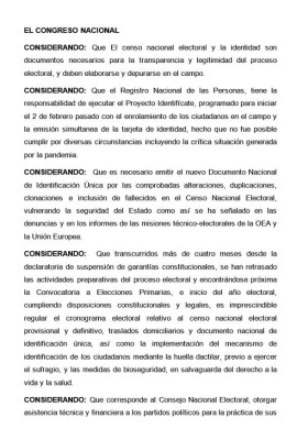 Solo ciudadanos enrolados estarán en censo definitivo