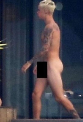 Publican fotos de Justin Bieber desnudo