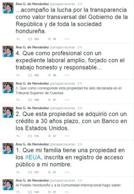 Primera Dama se defiende ante señalamientos