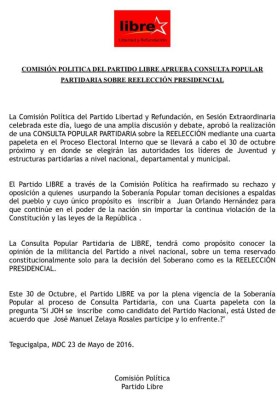 Honduras: Políticos se oponen a que Manuel Zelaya aspire a la reelección presidencial