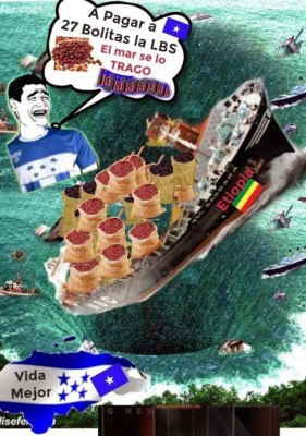 Hondureños se burlan del barco extraviado con frijoles de Etiopía  ylt;/