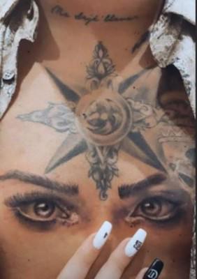 Uno de los tatuajes que seguramente Nodal se tendrá que borrar tras romper con Belinda.