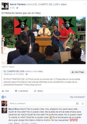 Los últimos mensajes del dirigente liberal Kevin Ferrera en Facebook
