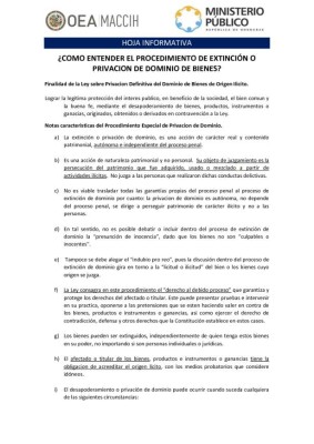 ¿Cómo entender el procedimiento de extinción o privación de dominio de bienes?