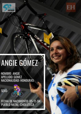Fotos de Angie Gómez, ciclista hondureña