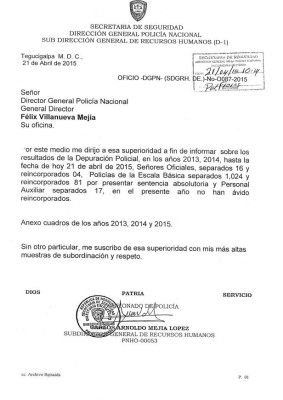 Depuración de la Policía es una burla a la sociedad