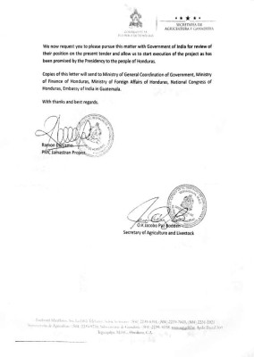 Gobierno de la India sugirió nueva licitación para sistema de riego en Jamastrán