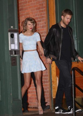 Calvin Harris ya felicitó a su novia Taylor