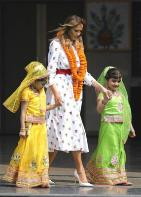 FOTOS: Los elegantes looks de Melania Trump en su visita a India