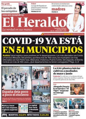 Covid-19 ya está en 51 municipios