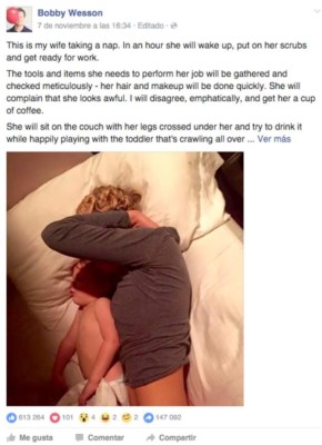 El elogio al arduo trabajo de una enfermera se hace viral