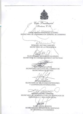 Honduras: Resolución de JOH sobre la PMOP