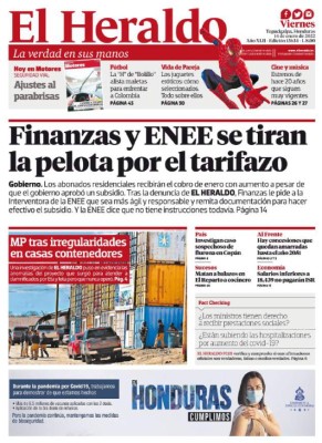 Finanzas y ENEE se tiran la pelota por el tarifazo