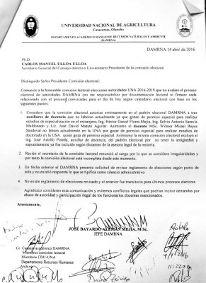 Agria disputa por poder de la rectoría en la UNA